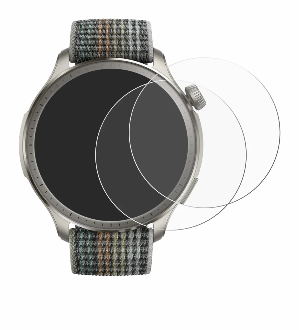 Image of the device Huami Amazfit Balance with a wide variety of screen protectors.