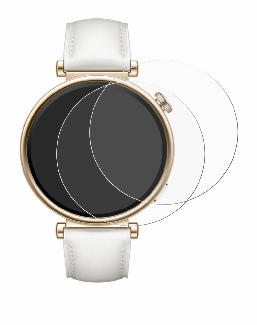 Image of the device Huawei Watch GT 4 (41mm) with a wide variety of screen protectors.