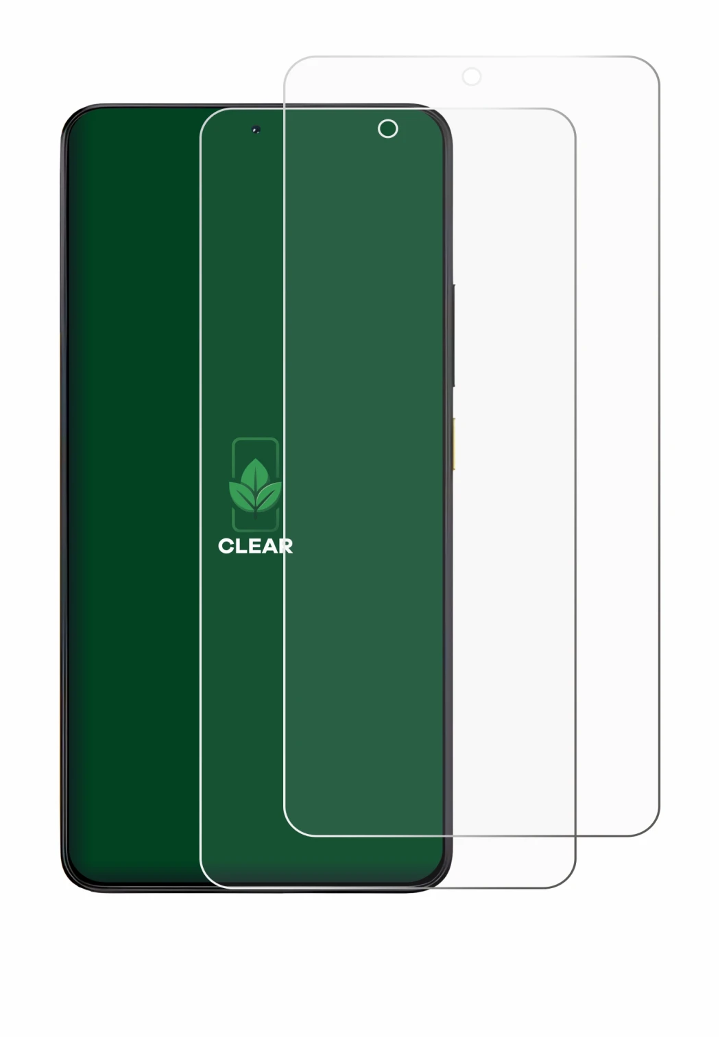 Image of the device Xiaomi Poco X6 Pro with a wide variety of screen protectors.