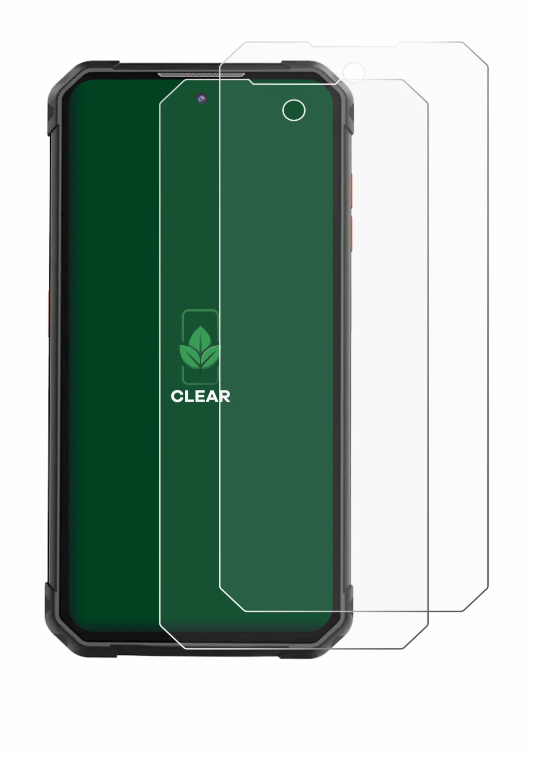 Image of the device iiiF150 B2 Pro with a wide variety of screen protectors.