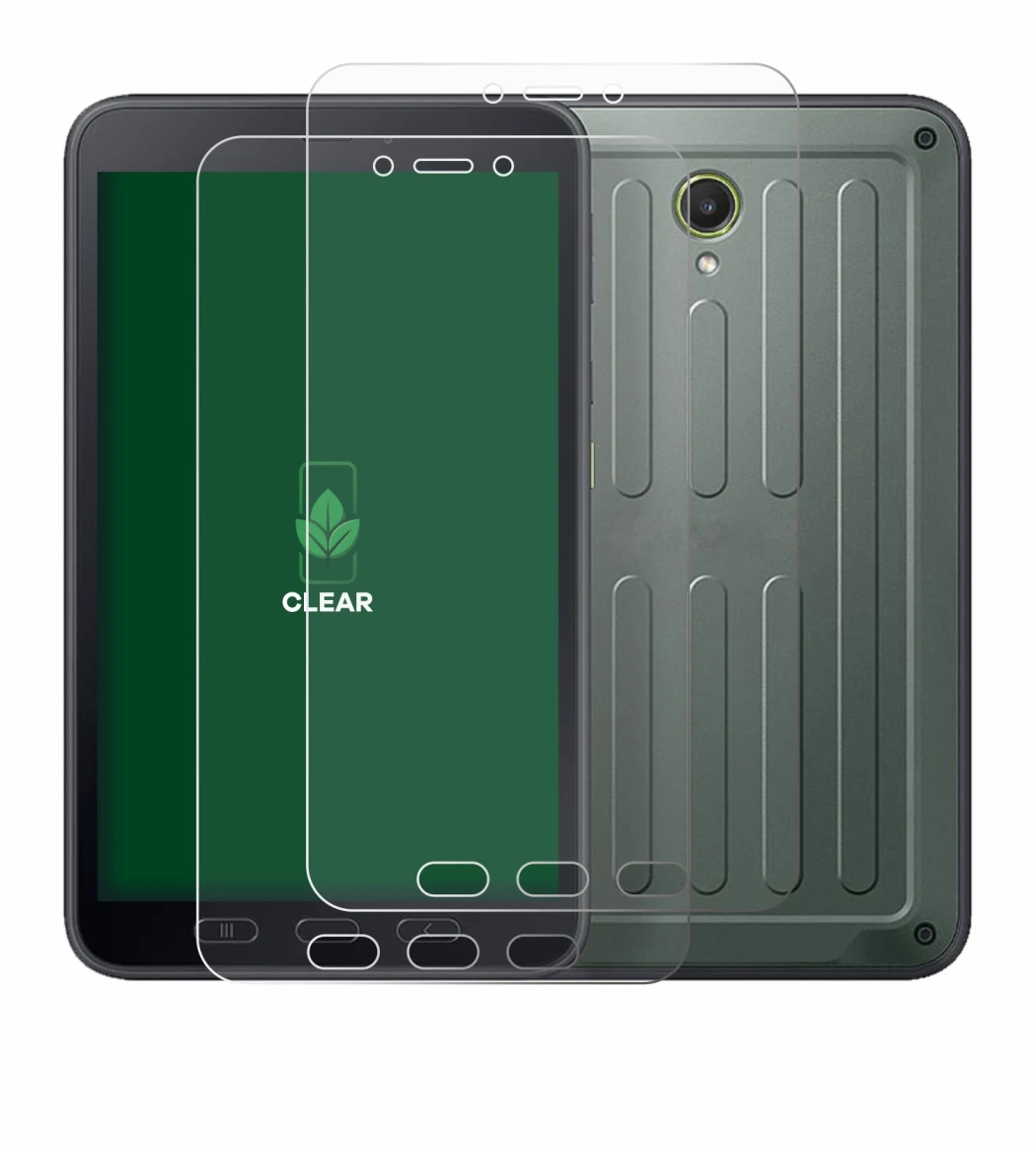 Image of the device Samsung Galaxy Tab Active 5 (portrait) with a wide variety of screen protectors.