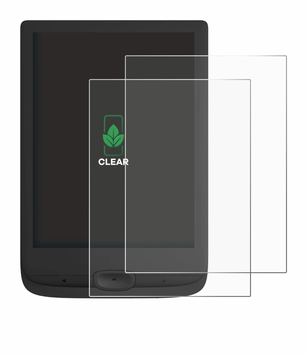 Image of the device PocketBook Basic Lux 4 with a wide variety of screen protectors.