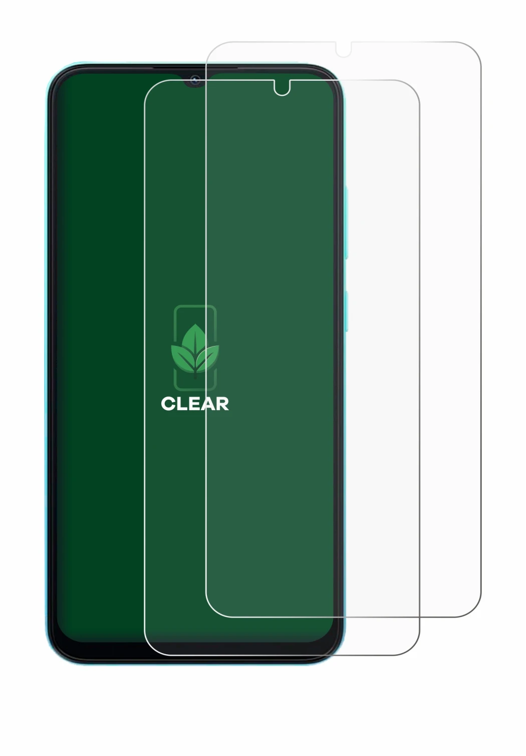 Image of the device Oscal Flat 1C with a wide variety of screen protectors.