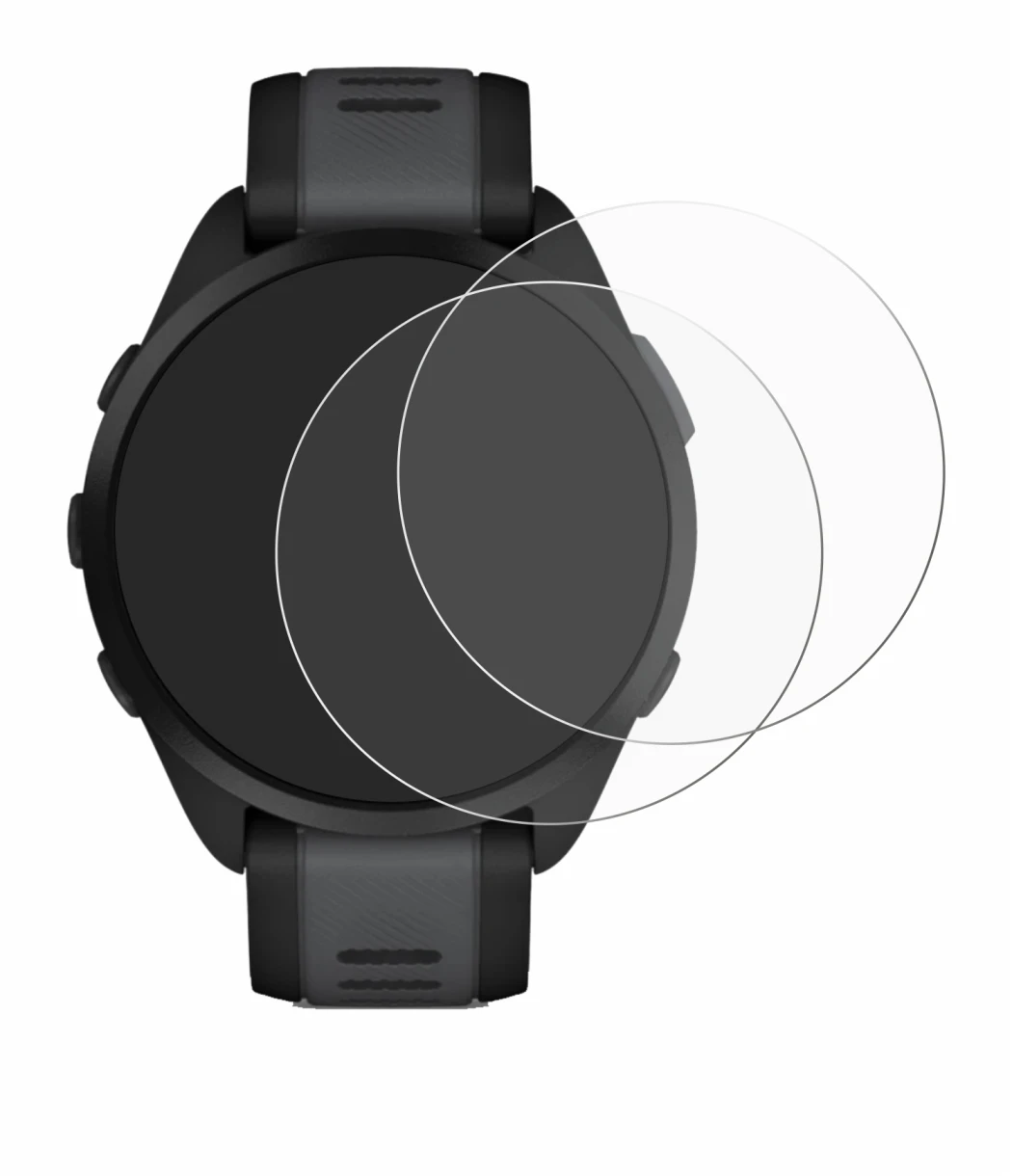 Image of the device Garmin Forerunner 165 with a wide variety of screen protectors.