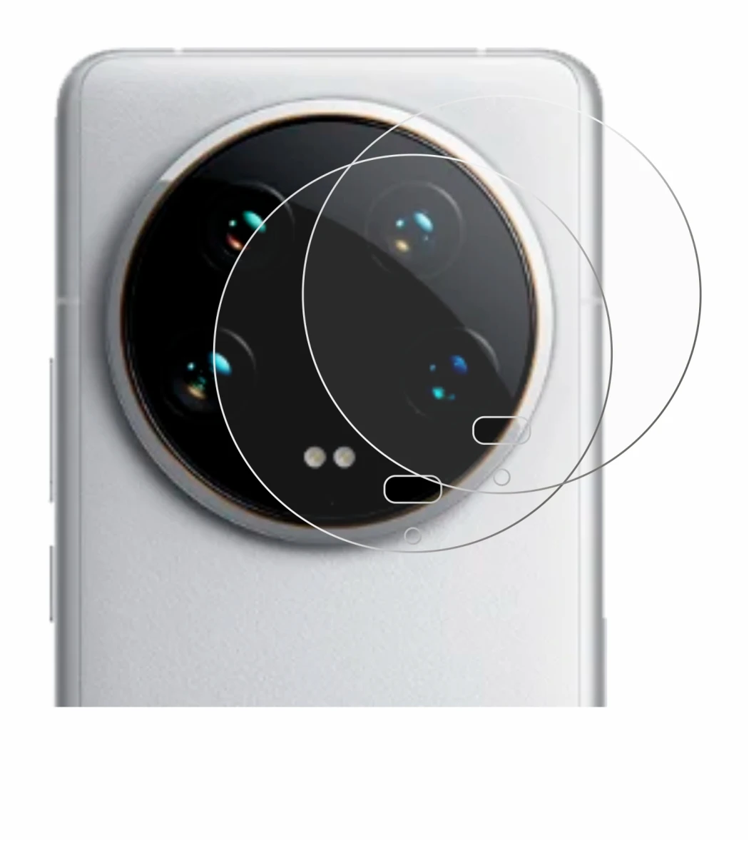 Image of the device Xiaomi 14 Ultra (ONLY Camera Lens) with a wide variety of screen protectors.