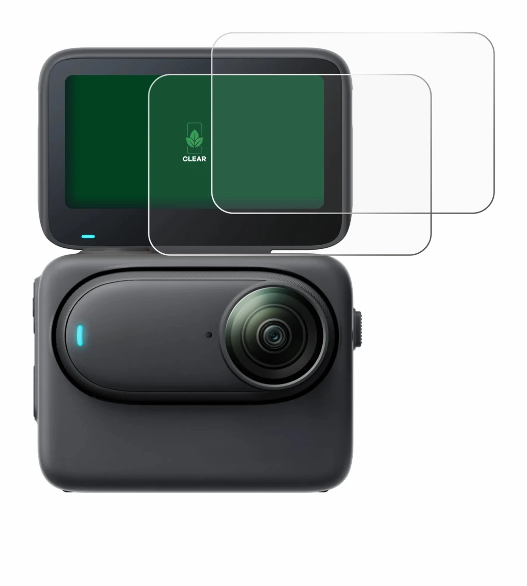Image of the device Insta360 Go 3S with a wide variety of screen protectors.