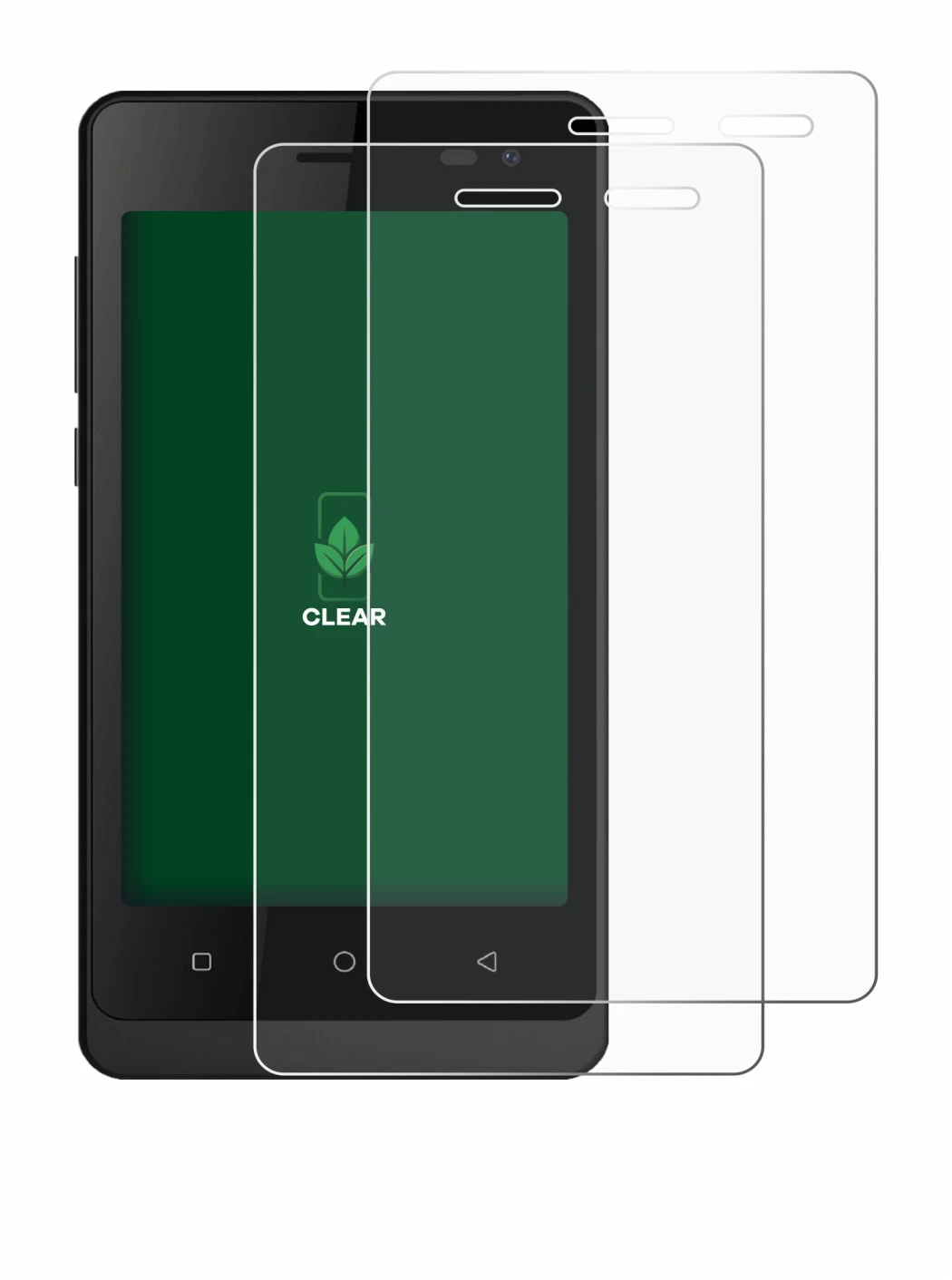 Image of the device Logicom Wave 2 with a wide variety of screen protectors.