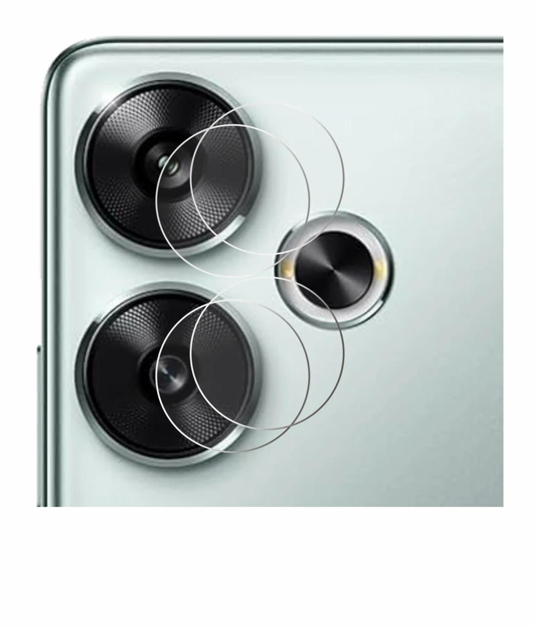 Image of the device Xiaomi Poco F6 (ONLY Camera Lens) with a wide variety of screen protectors.