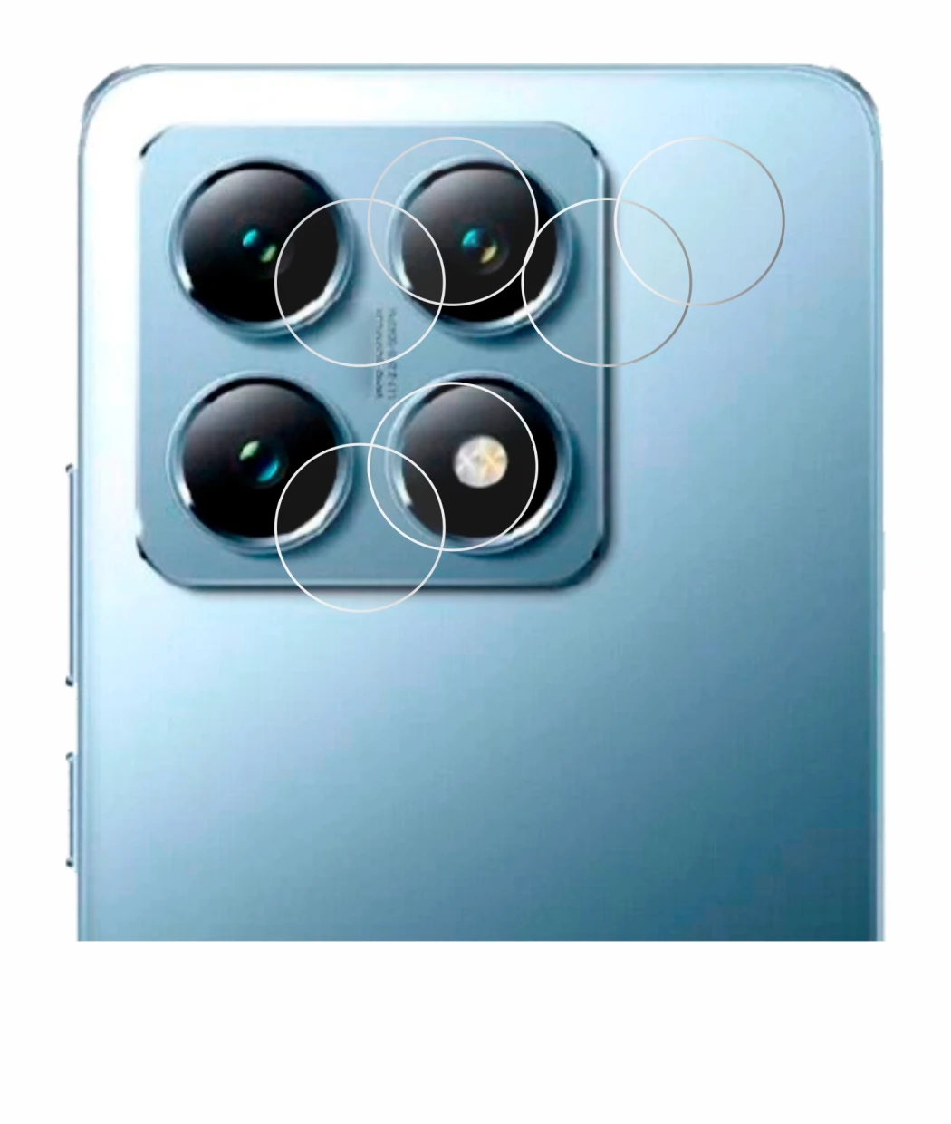 Image of the device Xiaomi 14T (ONLY Camera Lens) with a wide variety of screen protectors.