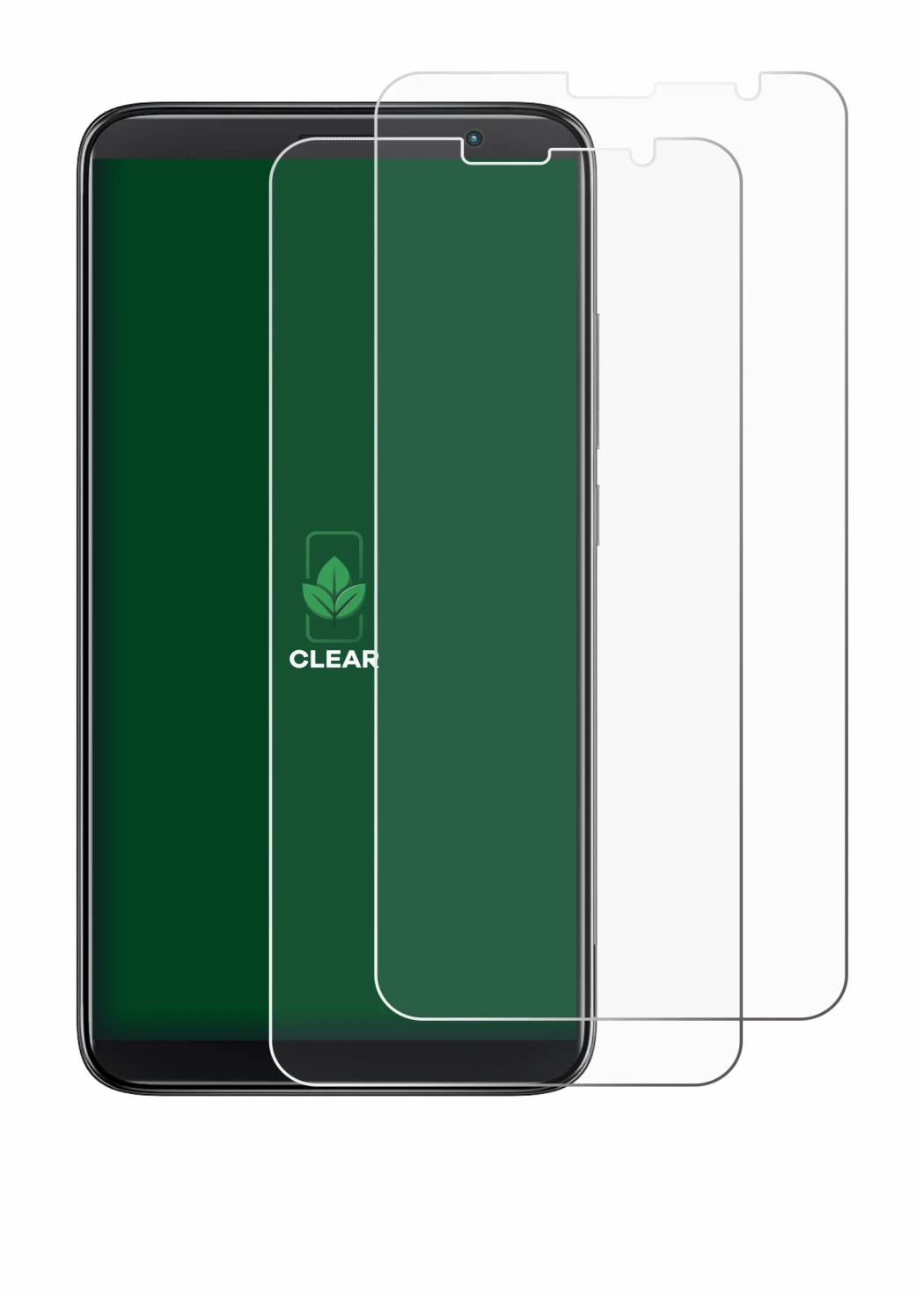 Image of the device TCL 403 with a wide variety of screen protectors.