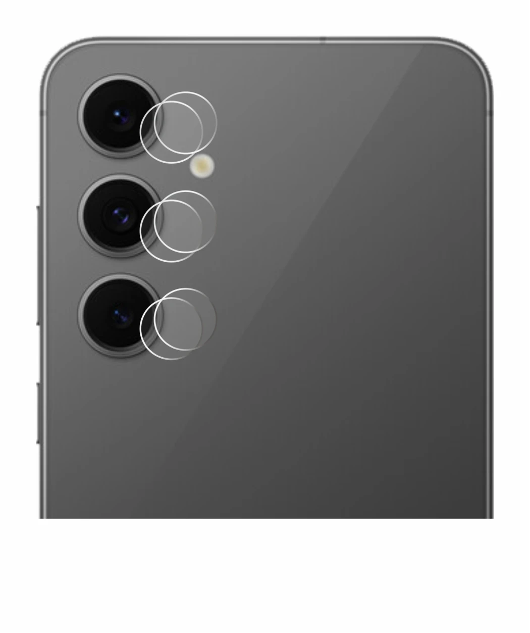 Image of the device Samsung Galaxy S24 FE (ONLY Camera Lens) with a wide variety of screen protectors.