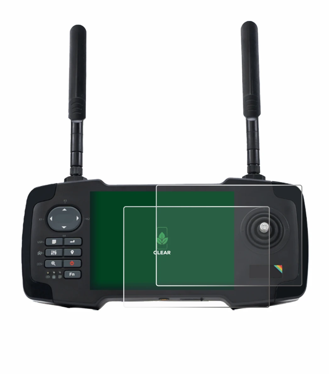 Image of the device Toslon XR500 with a wide variety of screen protectors.