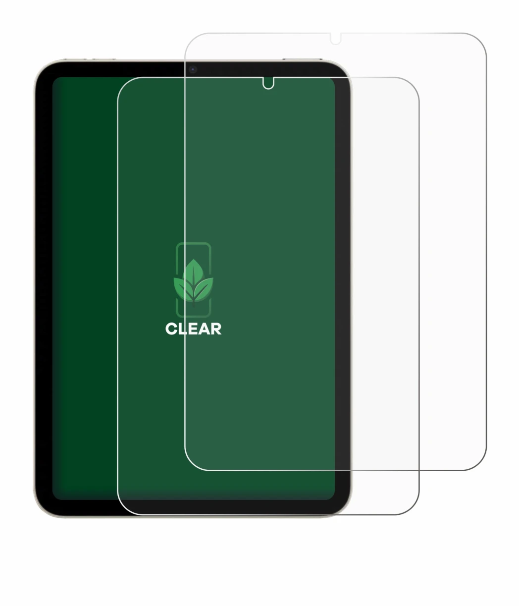 Image of the device Apple iPad Mini 7 2024 with a wide variety of screen protectors.