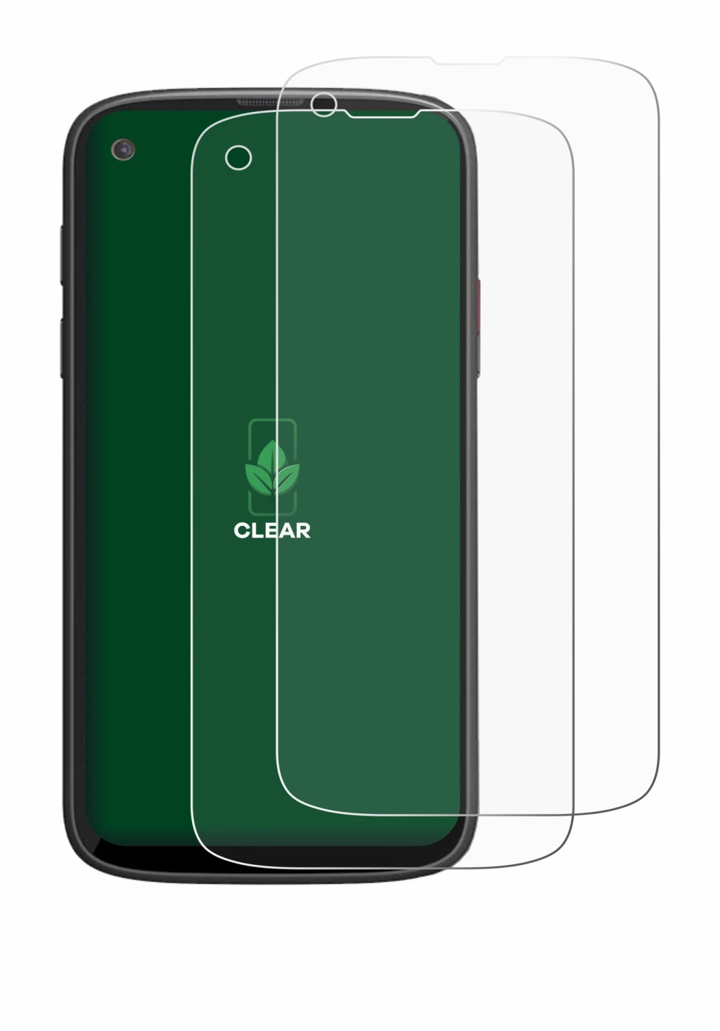 Image of the device Unihertz Jelly Max with a wide variety of screen protectors.