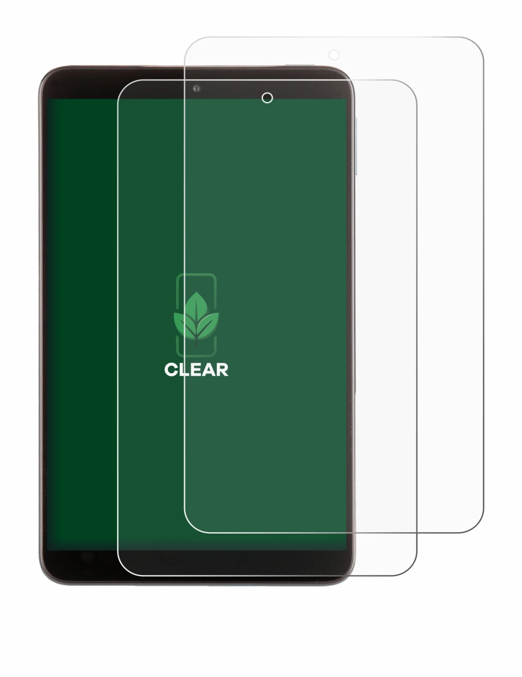 Image of the device Nokia T10 (portrait) with a wide variety of screen protectors.