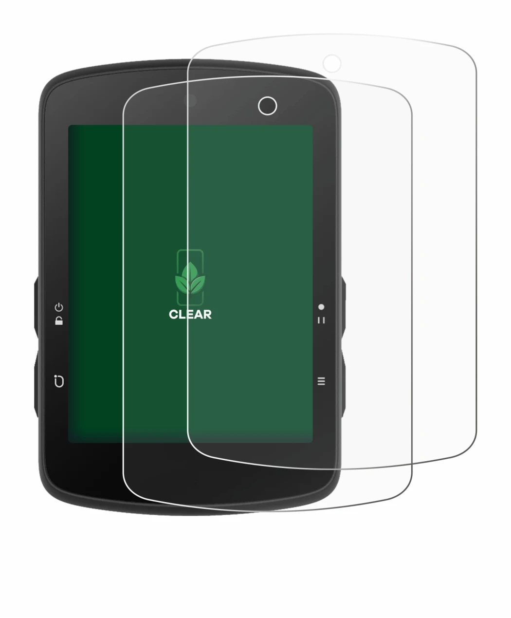 Image of the device Bryton Rider S510 with a wide variety of screen protectors.