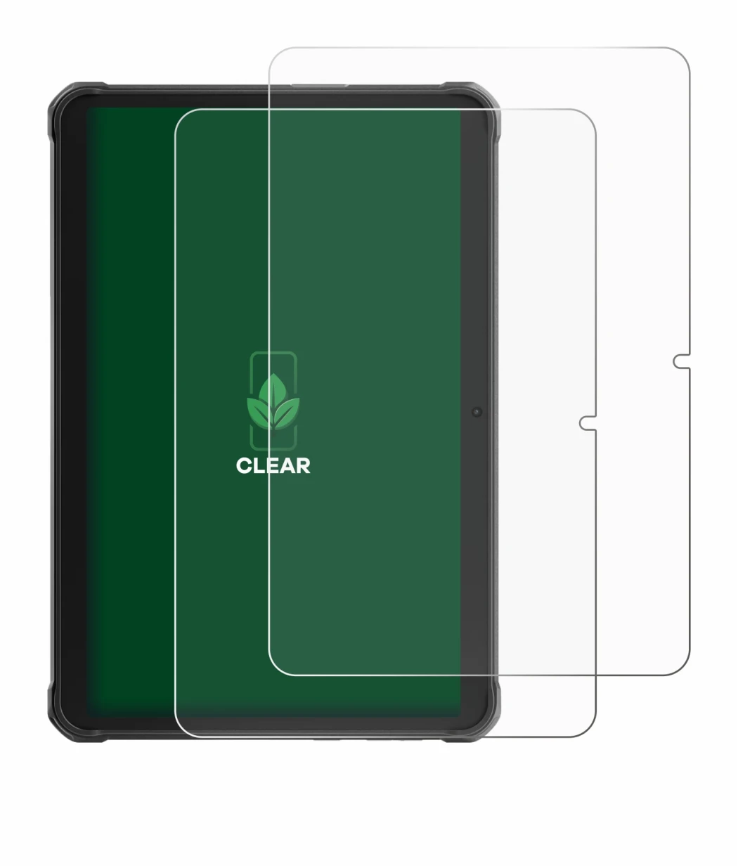 Image of the device Hotwav R8 with a wide variety of screen protectors.