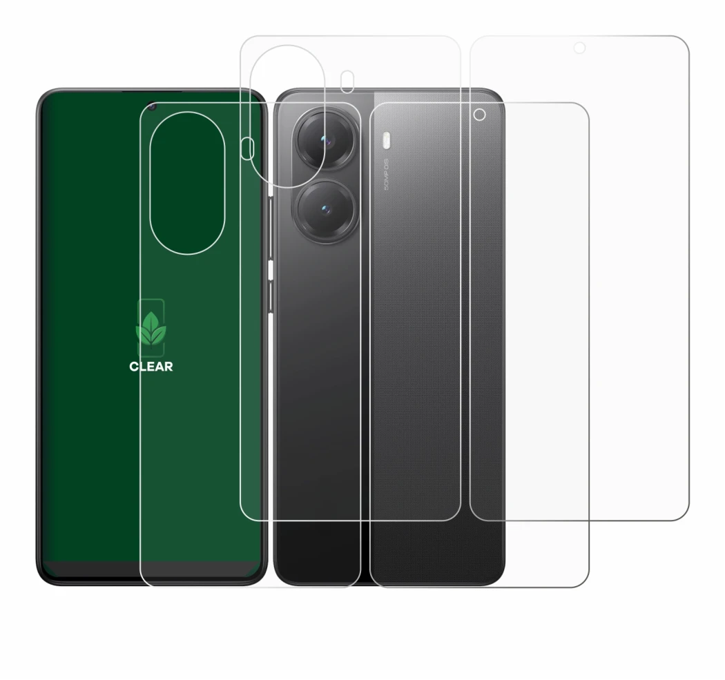 Image of the device Xiaomi Poco X7 Pro (Front+Back) with a wide variety of screen protectors.