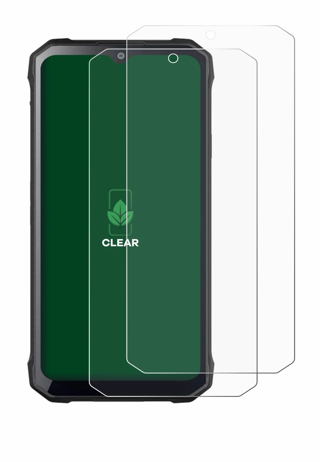 Image of the device Hotwav T7S with a wide variety of screen protectors.