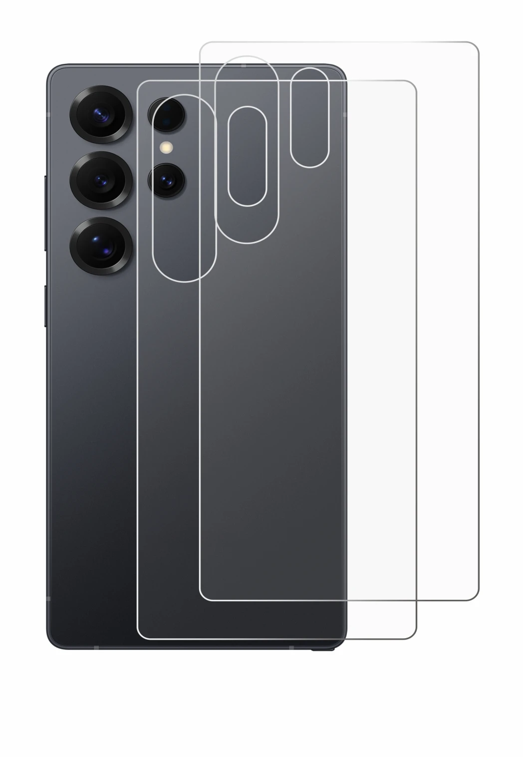 Image of the device Samsung Galaxy S25 Ultra (Back) with a wide variety of screen protectors.