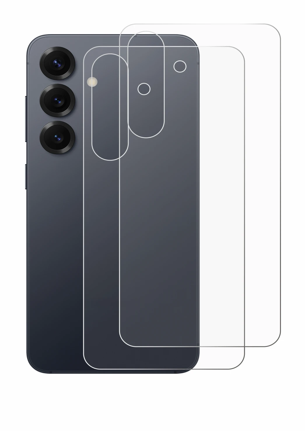 Image of the device Samsung Galaxy S25 (Back) with a wide variety of screen protectors.