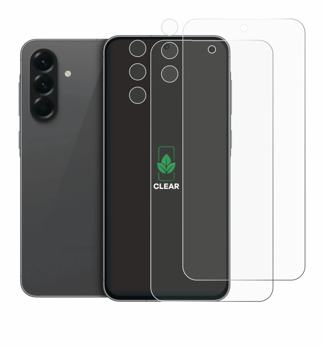 Image of the device Samsung Galaxy A56 5G (Front+Camera) with a wide variety of screen protectors.