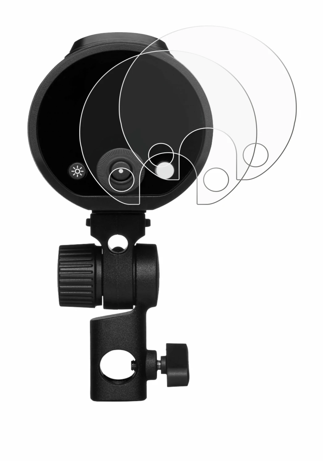 Image of the device Profoto A2 with a wide variety of screen protectors.