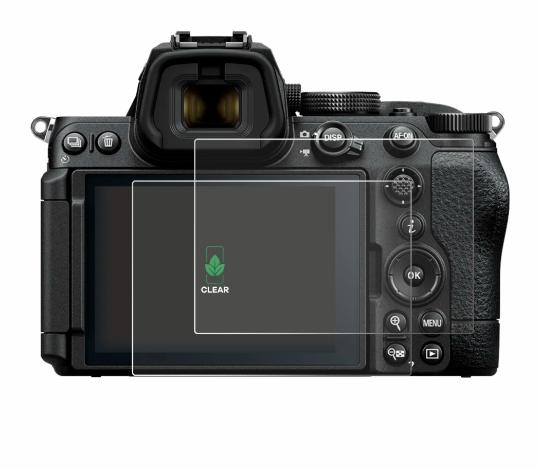 Image of the device Nikon Z5 II with a wide variety of screen protectors.