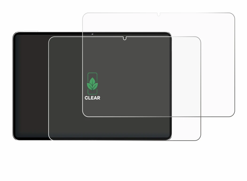 Image of the device Nubia Pad Pro with a wide variety of screen protectors.