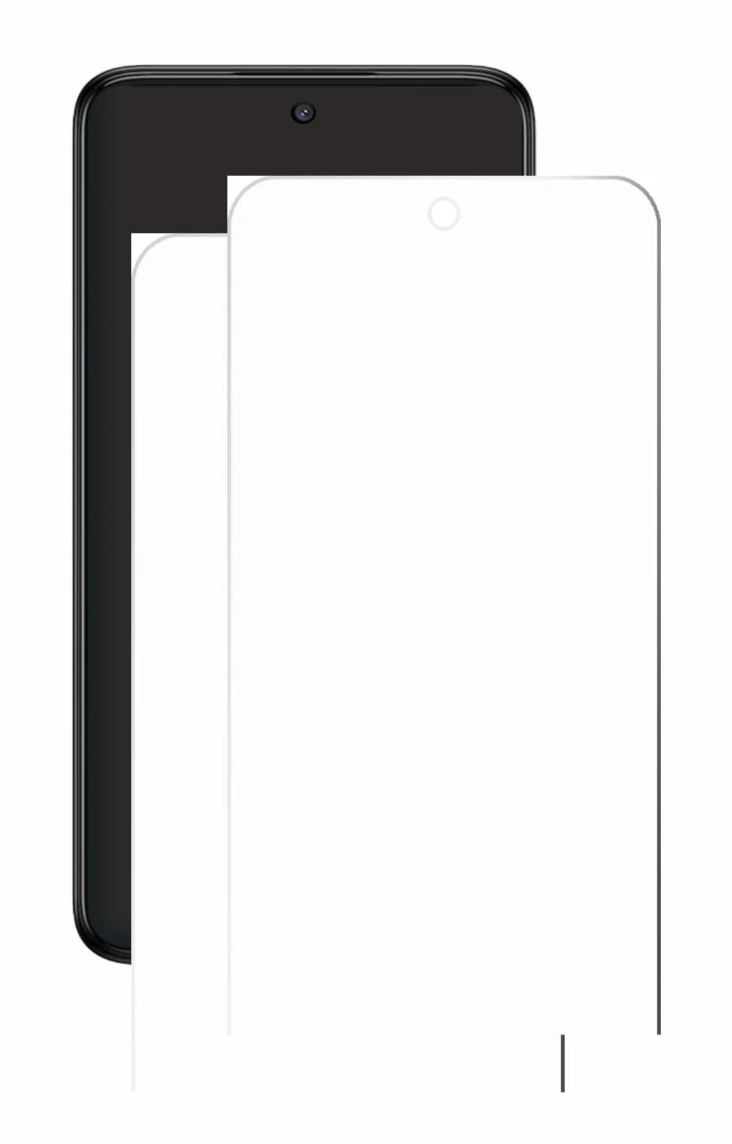 Image of the device TCL SE NxtPaper 5G with a wide variety of screen protectors.
