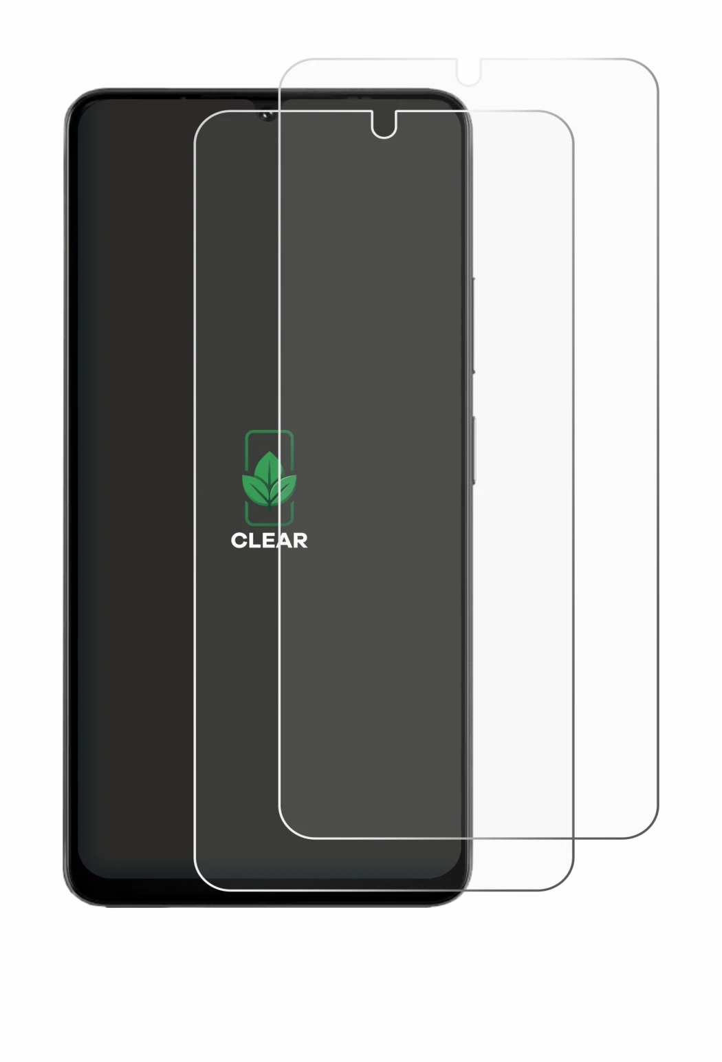 Image of the device Doogee Note 59 Pro with a wide variety of screen protectors.