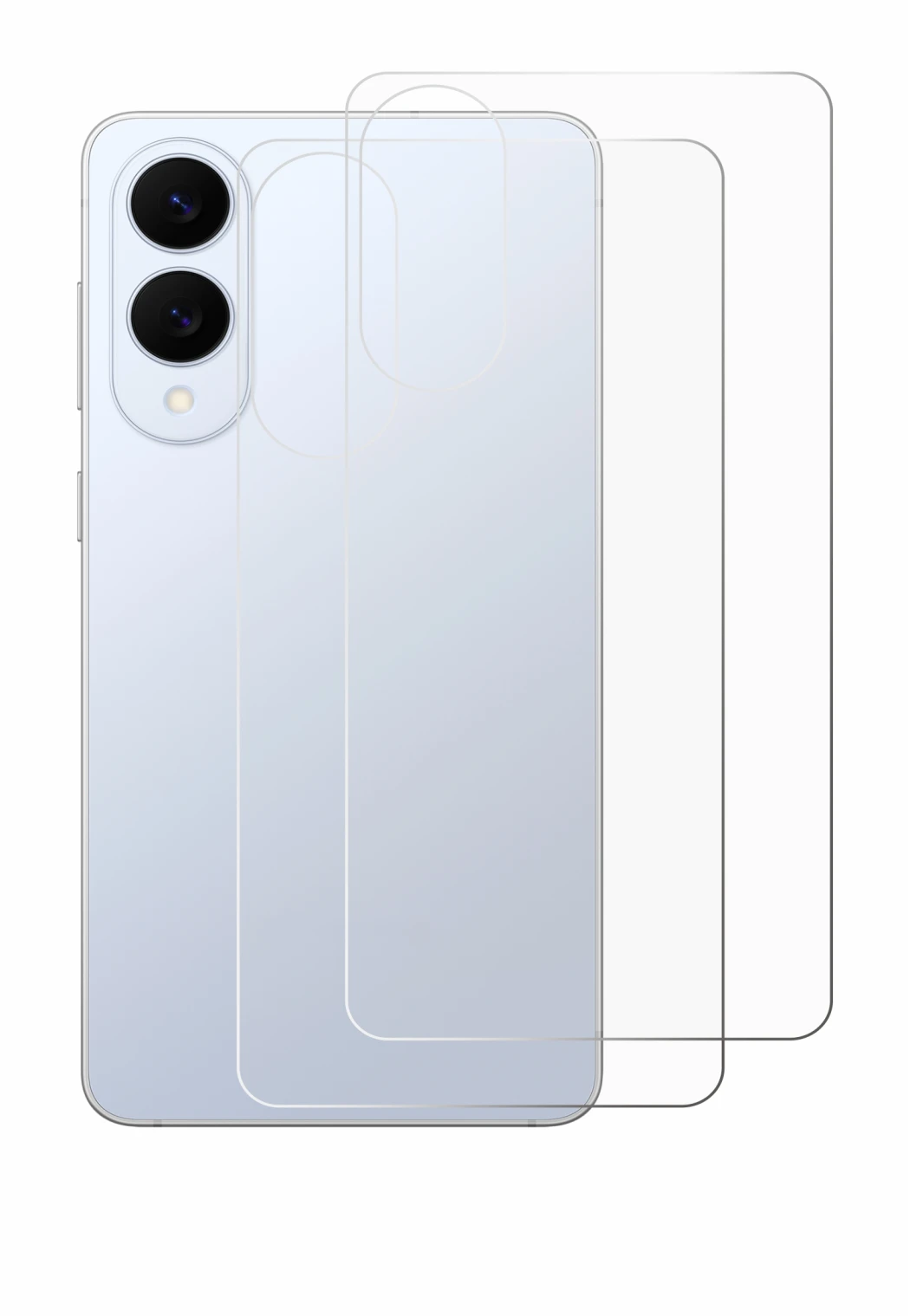 Image of the device Samsung Galaxy S25 Edge (Back) with a wide variety of screen protectors.