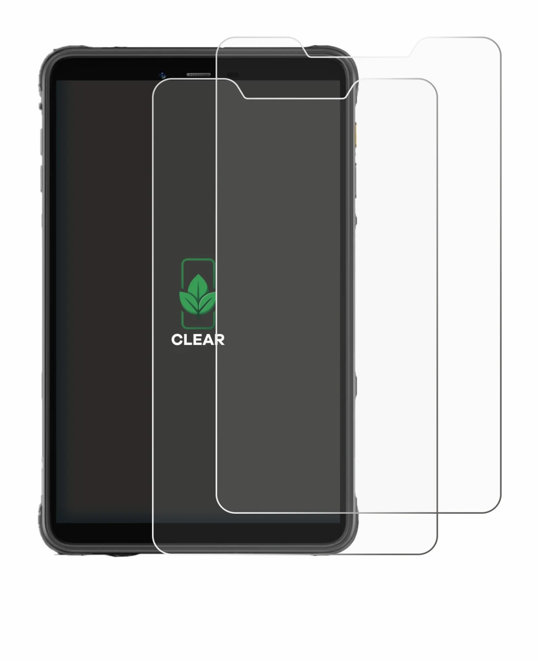 Image of the device Ulefone Armor Pad Pro with a wide variety of screen protectors.