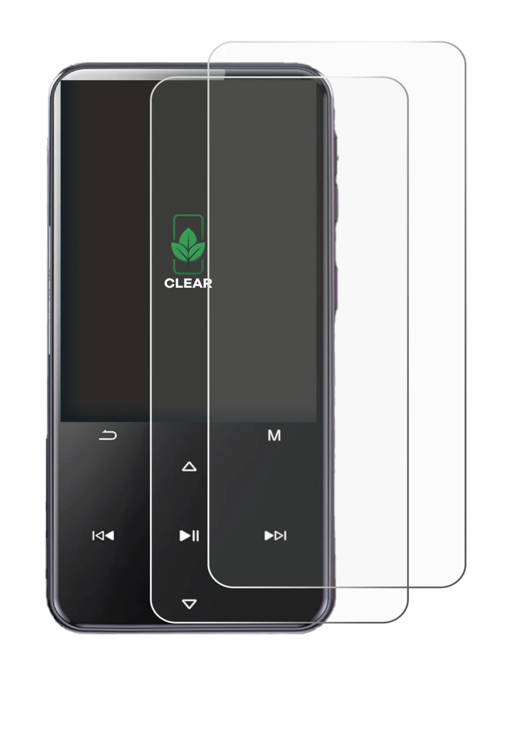 Image of the device AGPtek M3 with a wide variety of screen protectors.