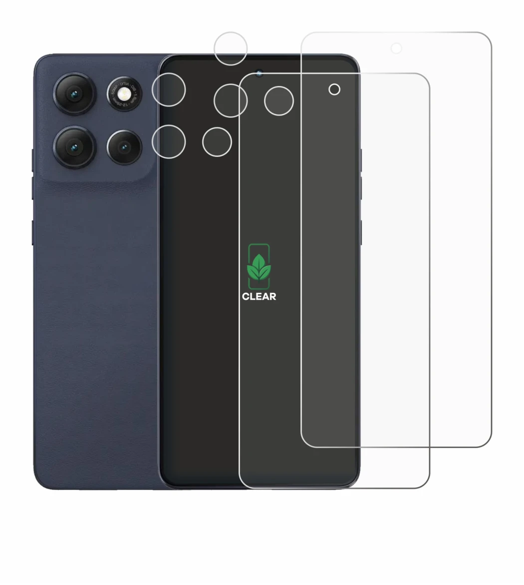 Image of the device Motorola Moto G86 (Front+Camera) with a wide variety of screen protectors.