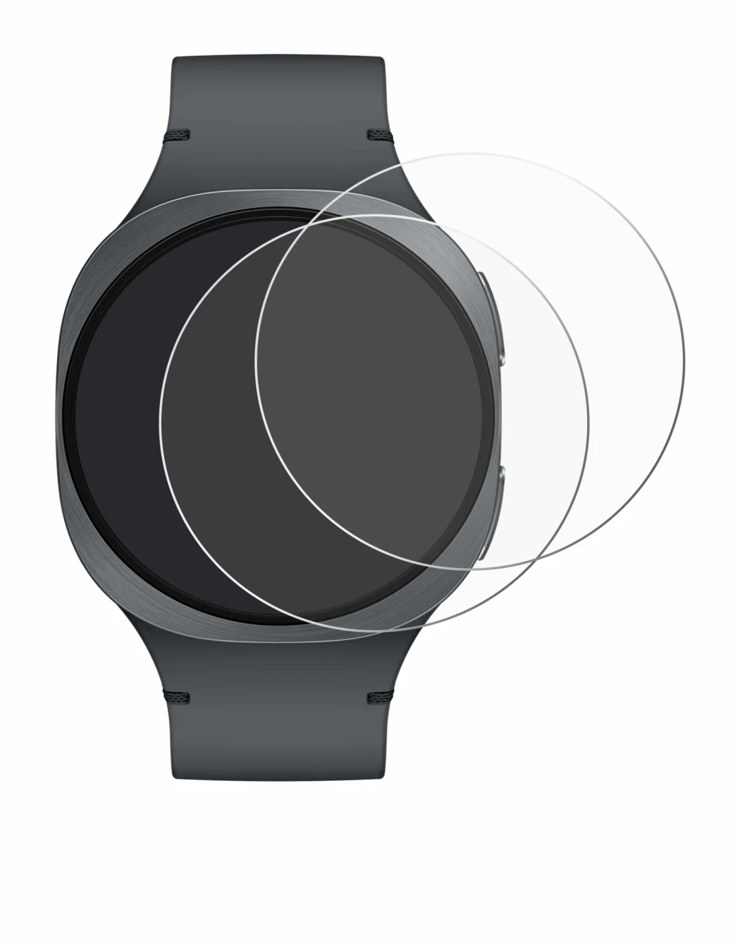Image of the device Samsung Galaxy Watch 8 (40 mm) with a wide variety of screen protectors.