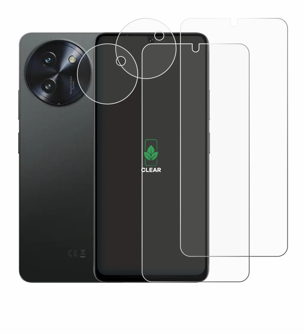 Image of the device Doogee Note 59 Pro Plus (Front+Camera) with a wide variety of screen protectors.