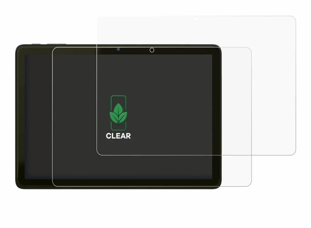Image of the device VALE Tablet V10A with a wide variety of screen protectors.