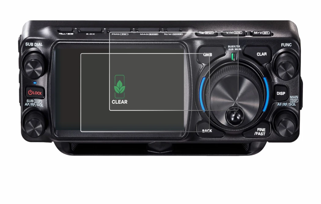 Image of the device Yaesu FTX-1 with a wide variety of screen protectors.