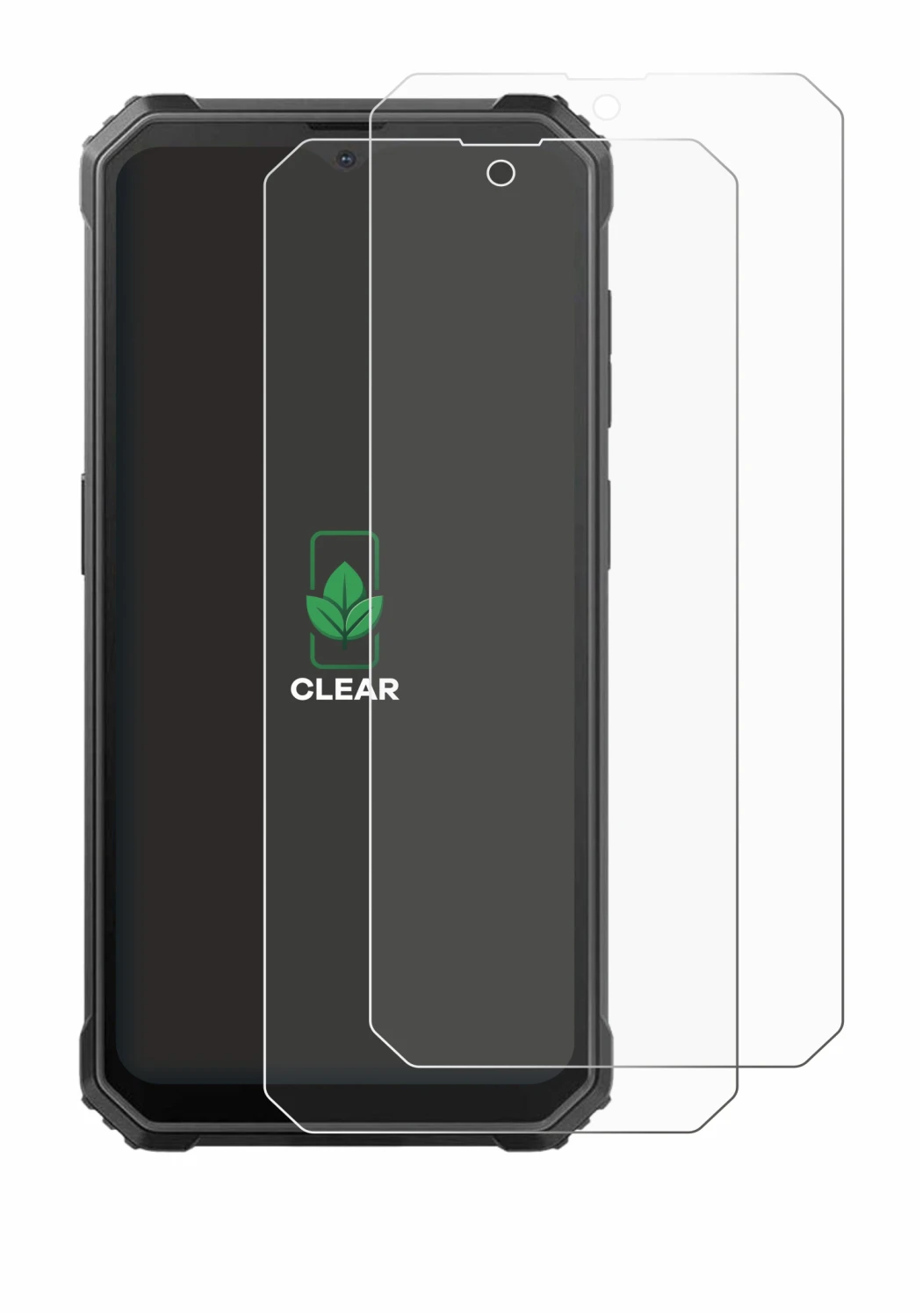 Image of the device Blackview BV4800 with a wide variety of screen protectors.