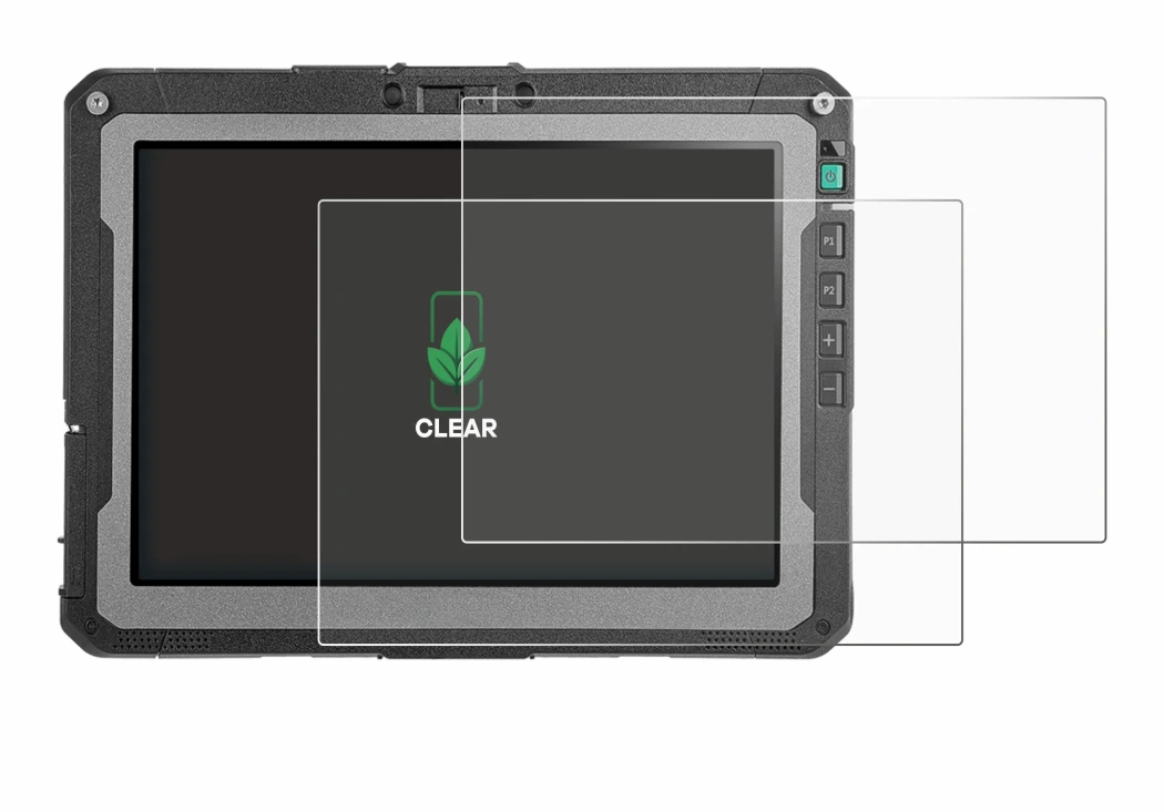 Image of the device Getac ZX10 G2 with a wide variety of screen protectors.