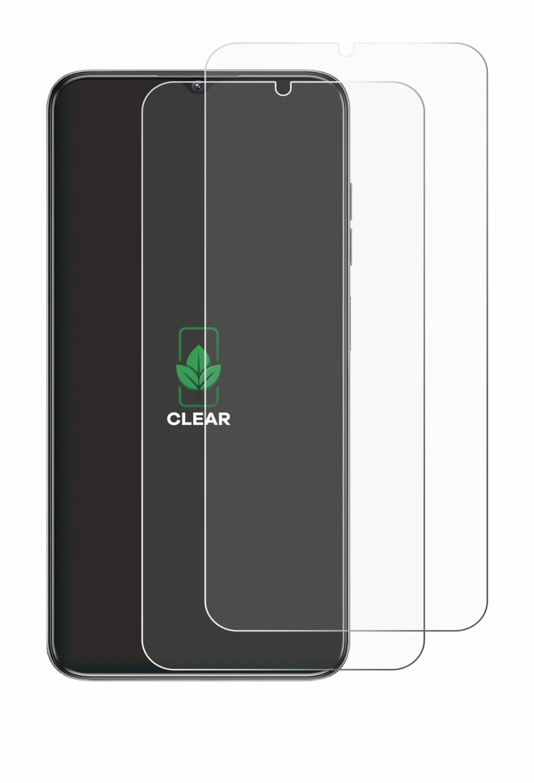Image of the device Oukitel C1 with a wide variety of screen protectors.