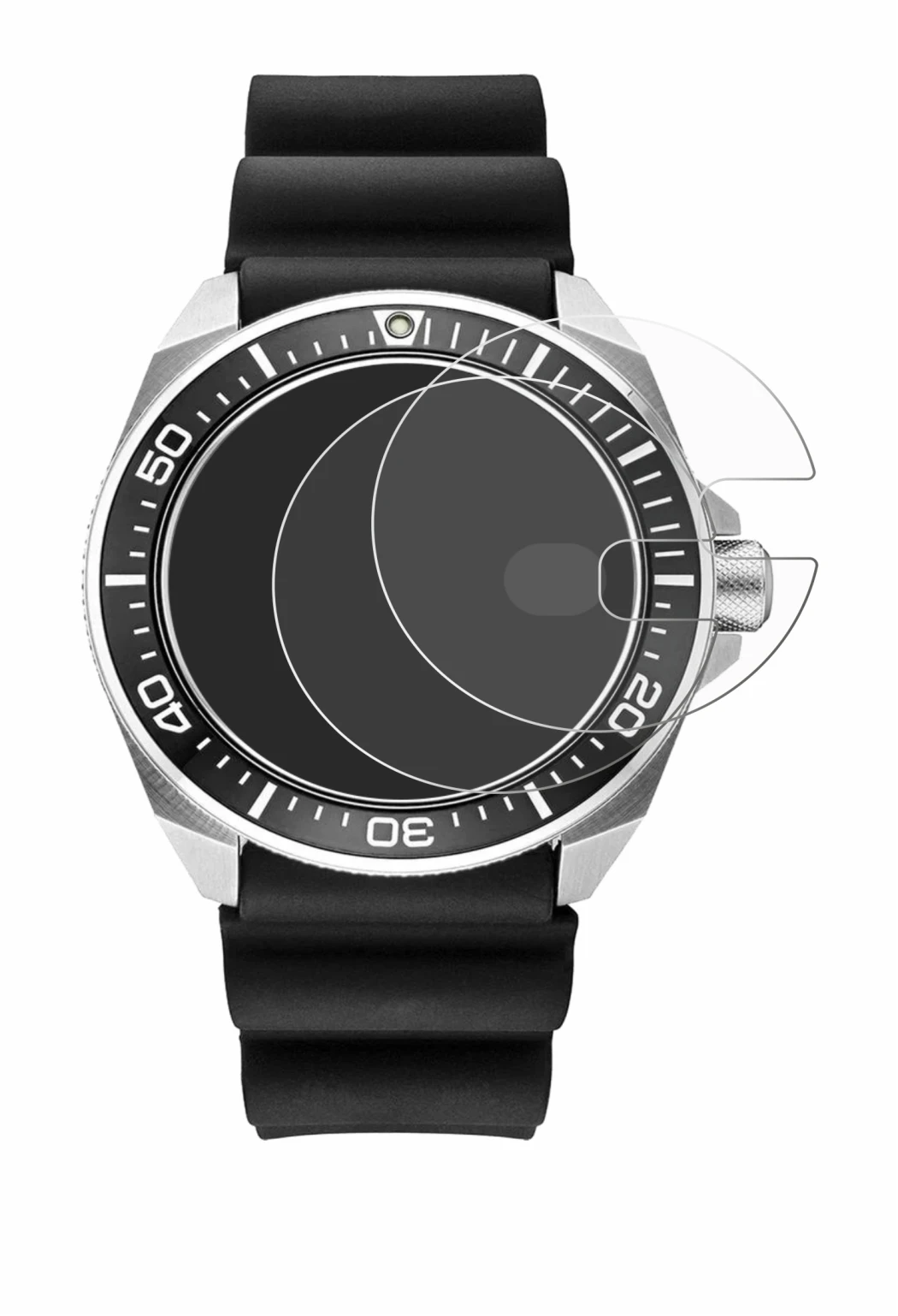 Image of the device Seiko Prospex SRPE37 with a wide variety of screen protectors.