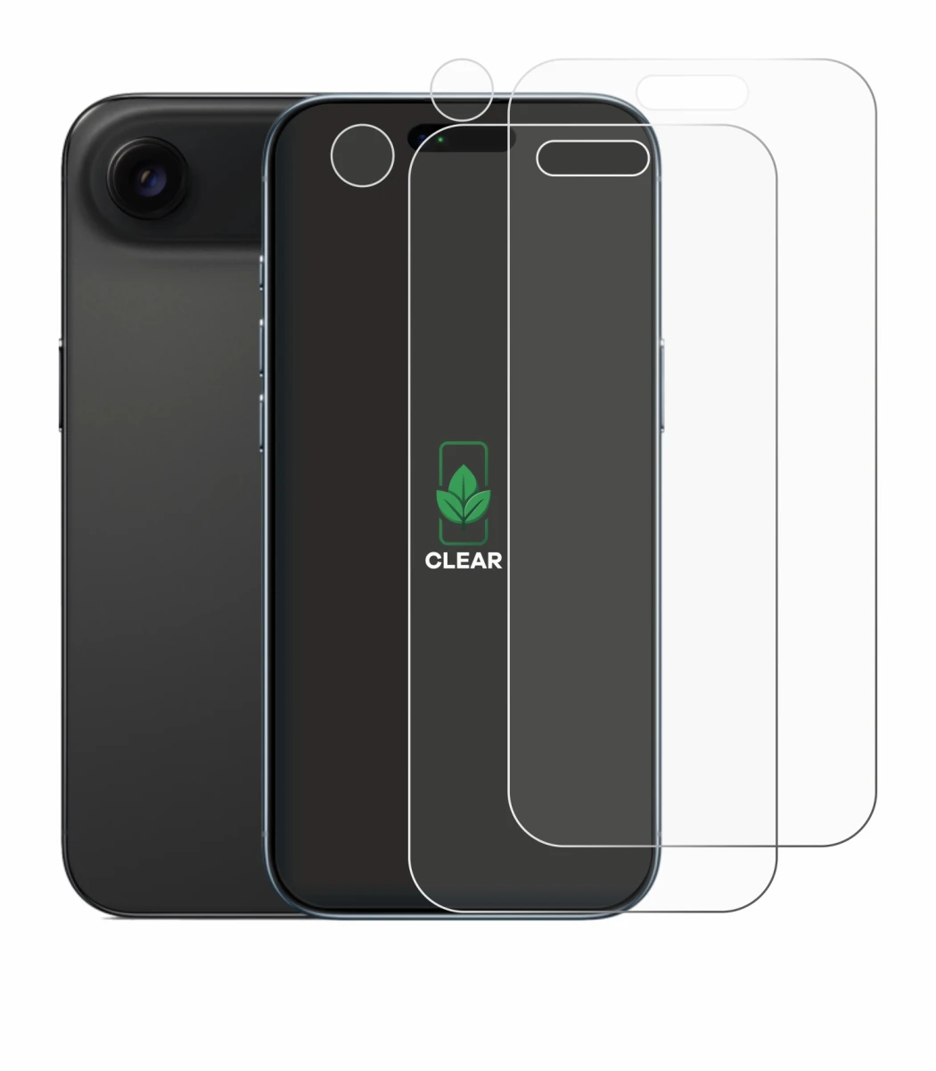Image of the device Apple iPhone Air (Front+Camera) with a wide variety of screen protectors.
