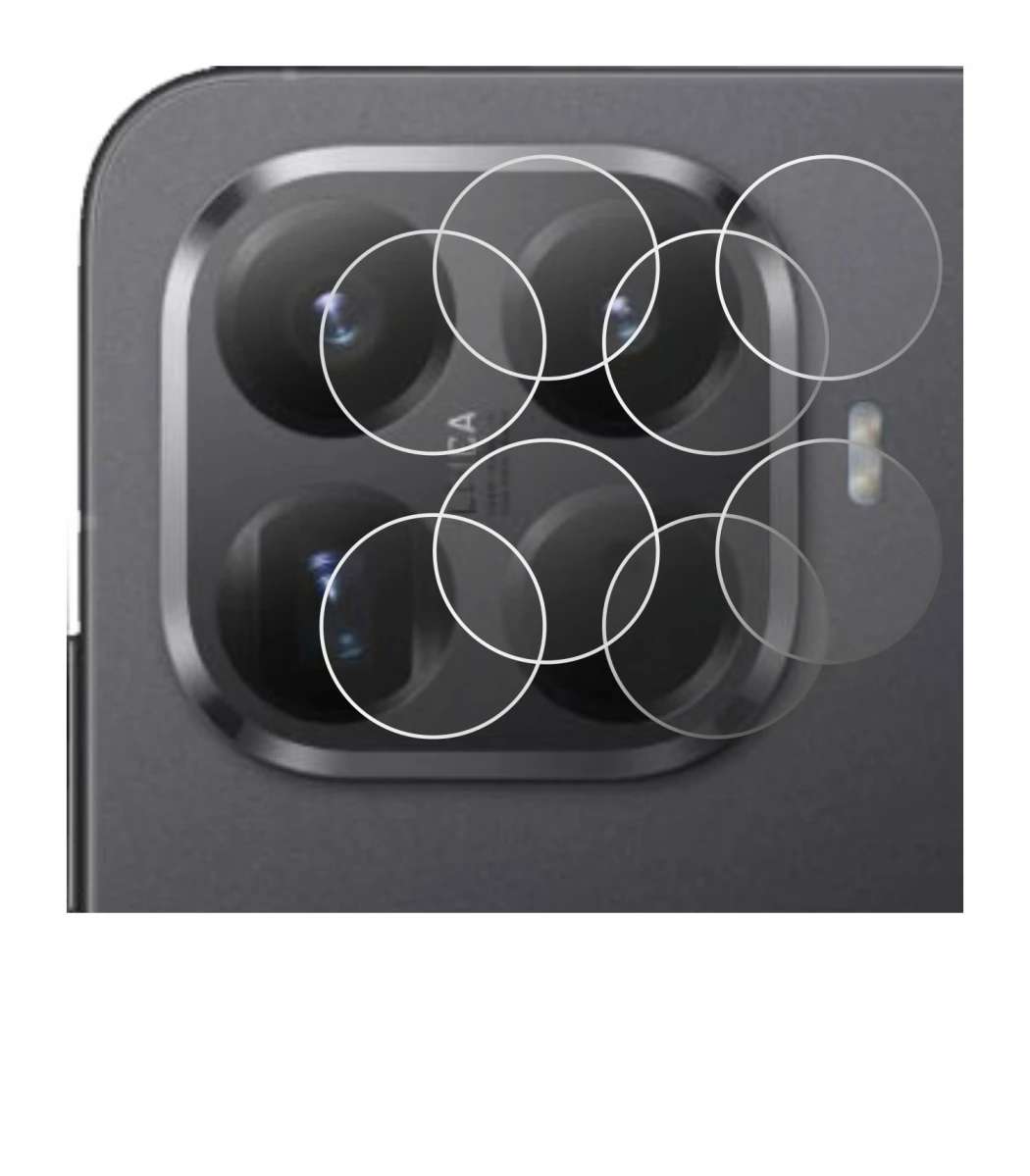 Image of the device Xiaomi 15T Pro (ONLY Camera Lens) with a wide variety of screen protectors.