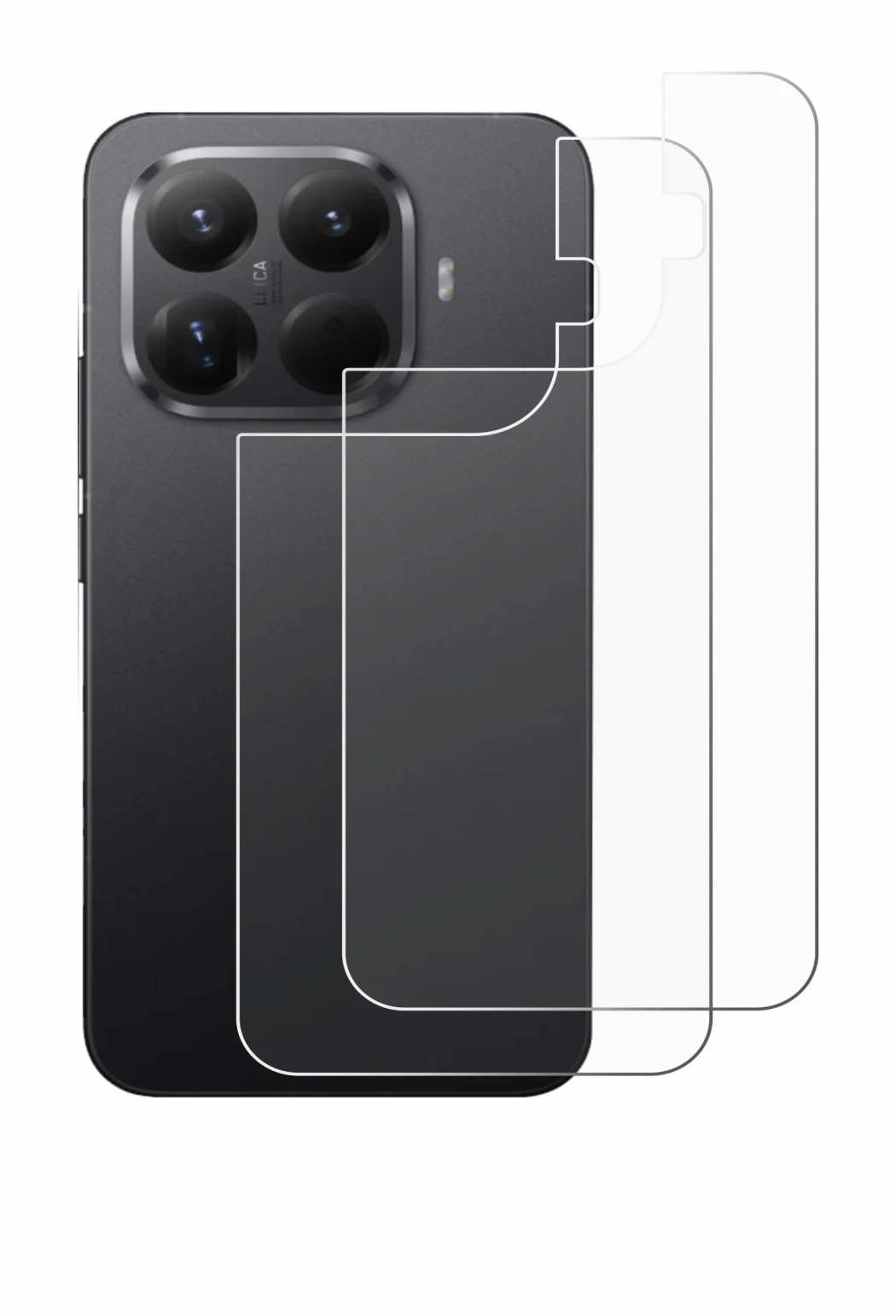 Image of the device Xiaomi 15T Pro (Back) with a wide variety of screen protectors.