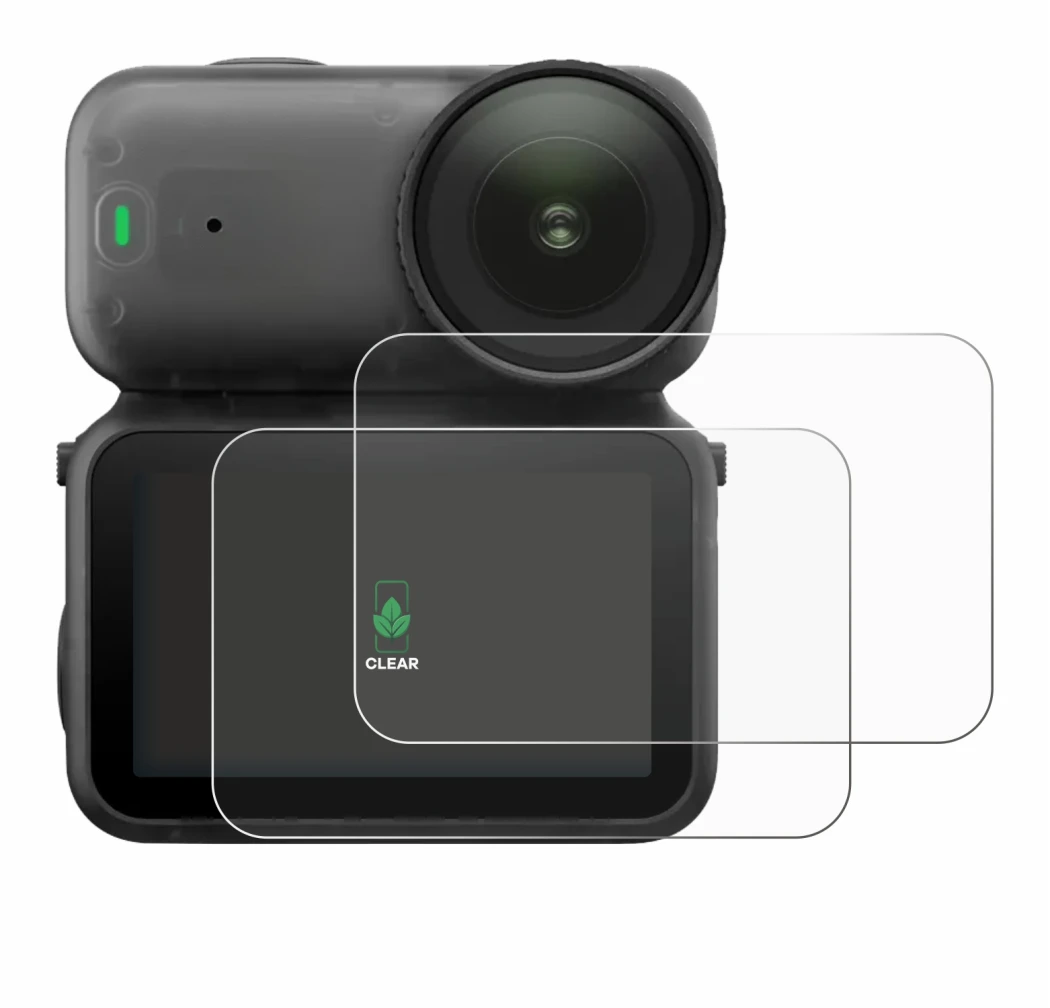 Image of the device DJI Osmo Nano with a wide variety of screen protectors.
