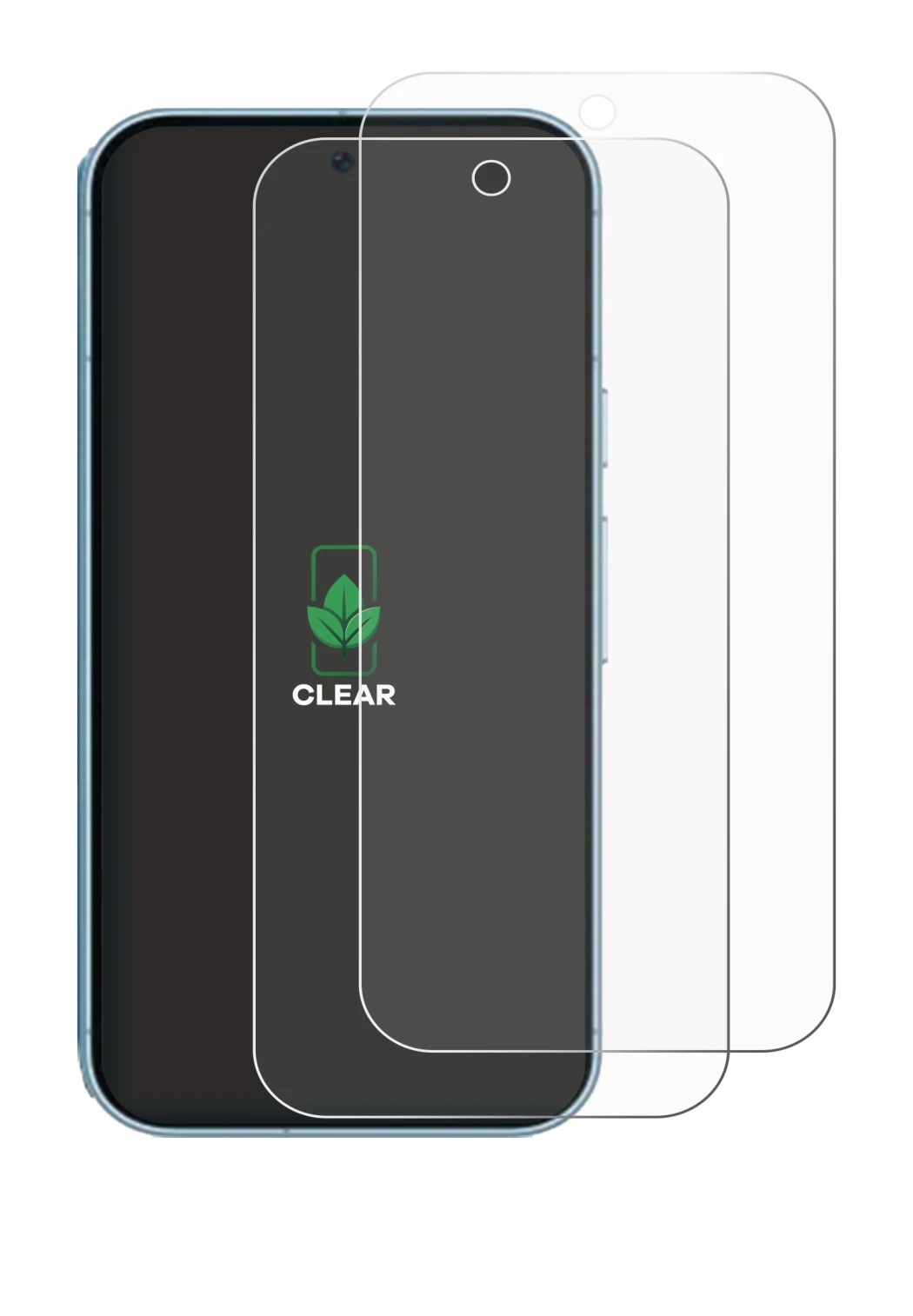 Image of the device Google Pixel 9 (case-friendly) with a wide variety of screen protectors.