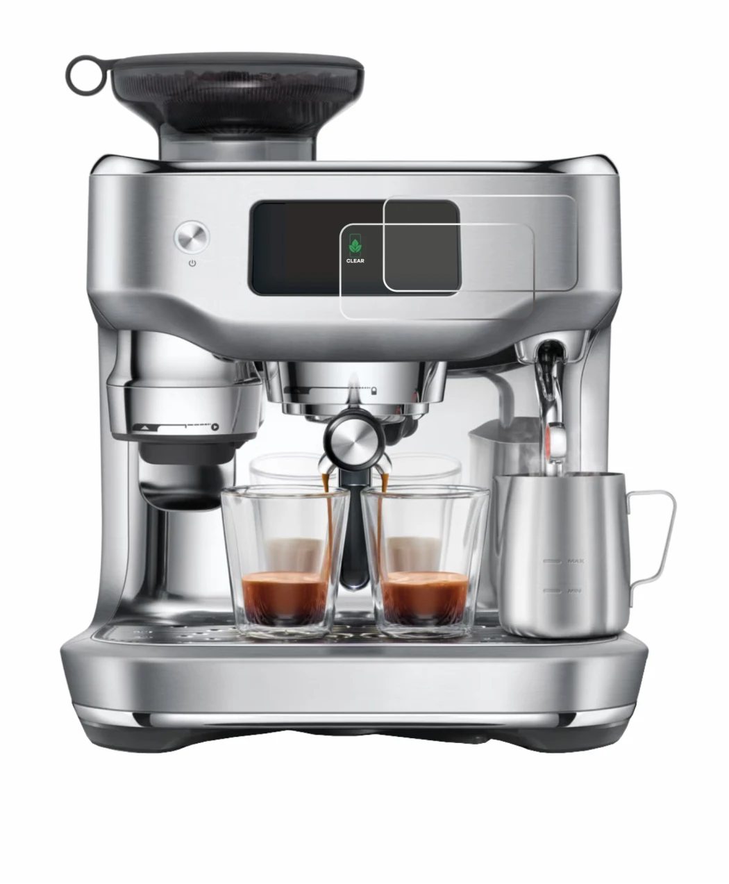 Image of the device Sage the Oracle Dual Boiler with a wide variety of screen protectors.