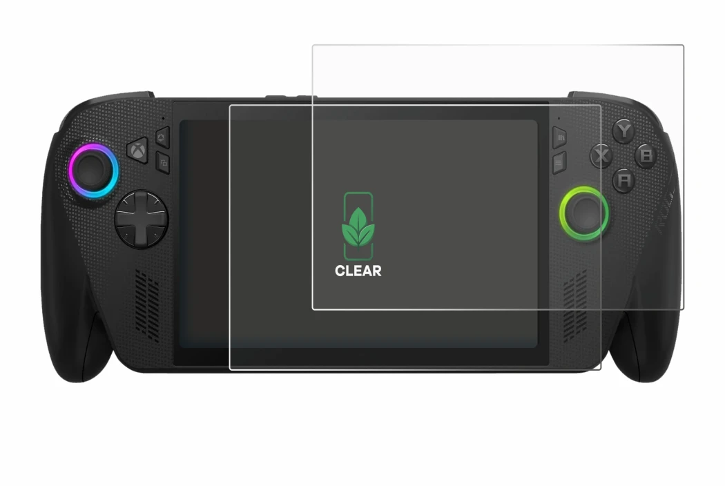 Image of the device ASUS ROG Xbox Ally X with a wide variety of screen protectors.